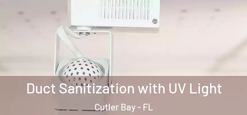  Duct Sanitization with UV Light Cutler Bay - FL